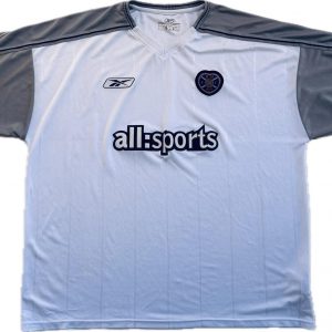 heart midlothian away kit 2003 2004 white Heart of Midlothian visitante 2003-2004grey