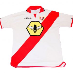 rayo vallecano 2001 2002 home red white joma