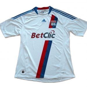 olympique lyonnais home kit adidas 2010 2011 betclic white