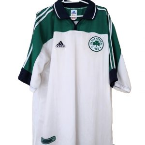 panathinaikos 683460 adidas away kit 2000 2001 white green