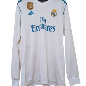 real madrid home kit long sleeved 2017 2018 white