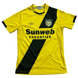 nac breda klupp home jersey 2008 2009 yellow black