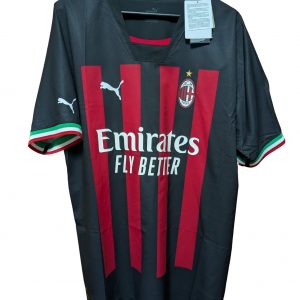 ac milan home jersey puma authentic 2022 2023 black red