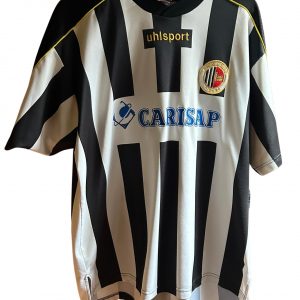 ascoli calcio uhlsport home jersey 2003 2005 black white