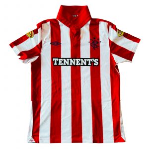 glasgow rangers away jersey umbro 2010 2011 red white
