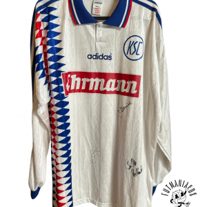 ksc karlsruher adidas home jersey 1995 1996 white