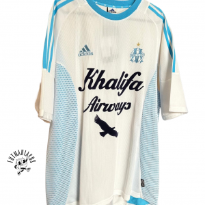 olympique marseille home jersey adidas 2002 2003 white