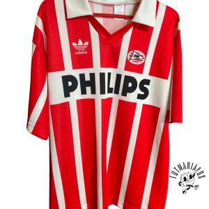 psv eindhoven adidas home jersey 1990 1992 red white