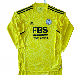 Leicester city goalkeeper jersey adidas 2022 2023 yellow