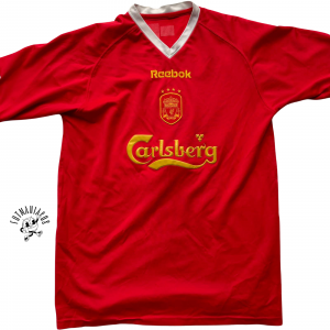 liverpool home jersey ucl uefa reebok 2001 2003 red