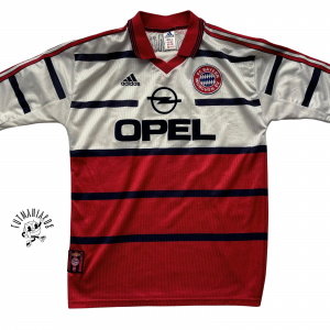 bayern munchen adidas away jersey 1998 2000 red white