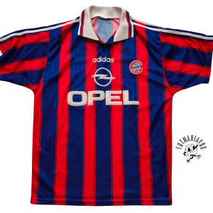 bayern munchen home jersey adidas 1995 1997 blue red