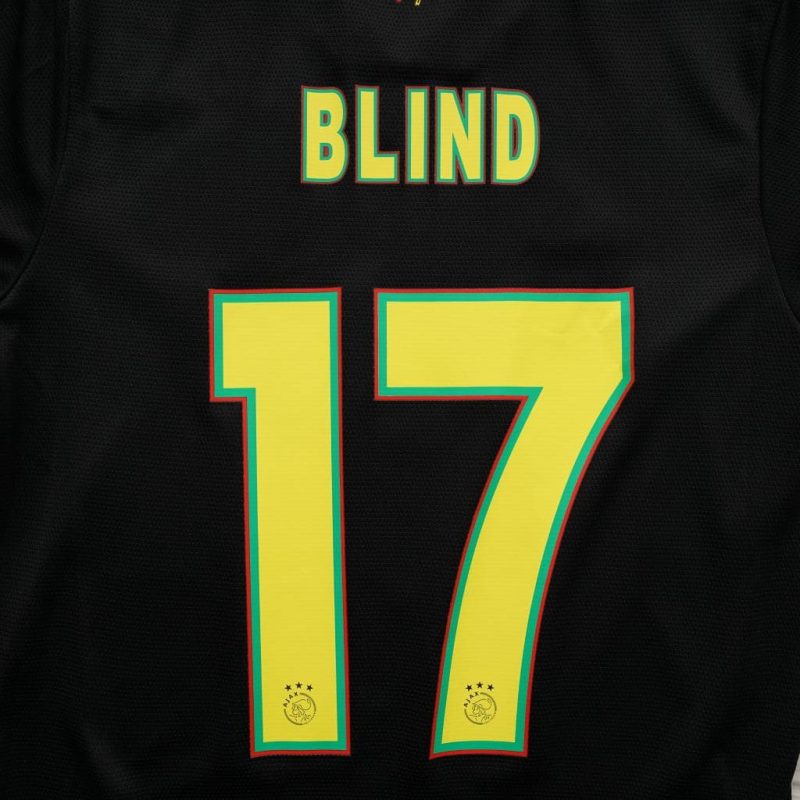 Ajax third 2021 2022 adidas front black jamaica 17 blind