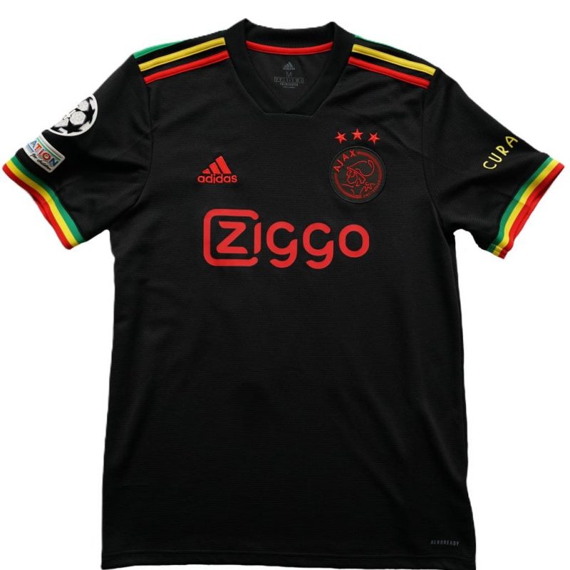 Ajax third 2021 2022 adidas front black jamaica