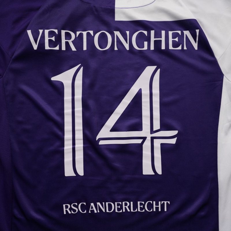 Anderlecht home shirt 2023 2024 white purple joma 14 vertonghen