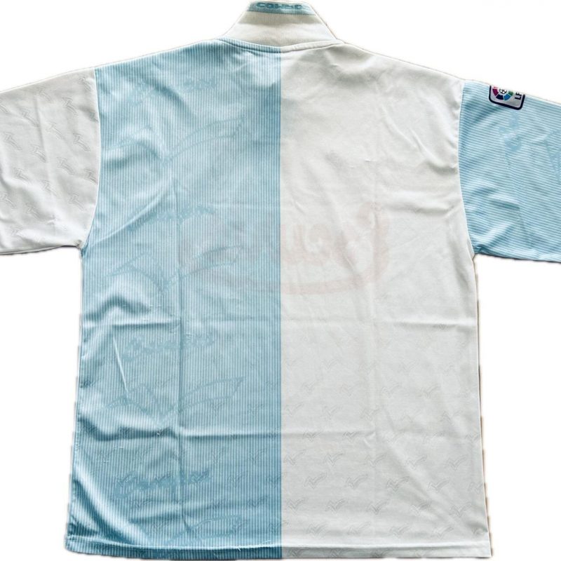 compostela home kit 1994 1995 back side white ligh blue