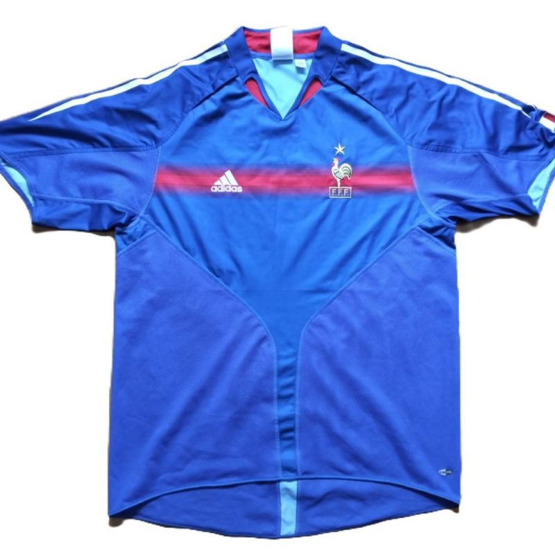 France adidas home 2004 2006 blue francia