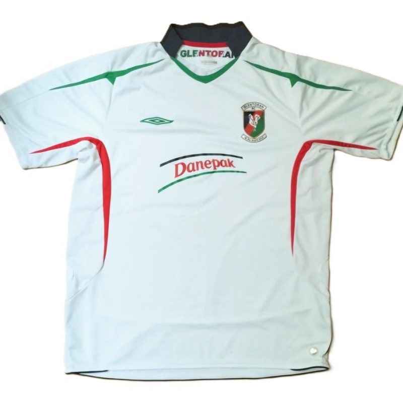 Glentoran umbro 2006 2007 home white danepak