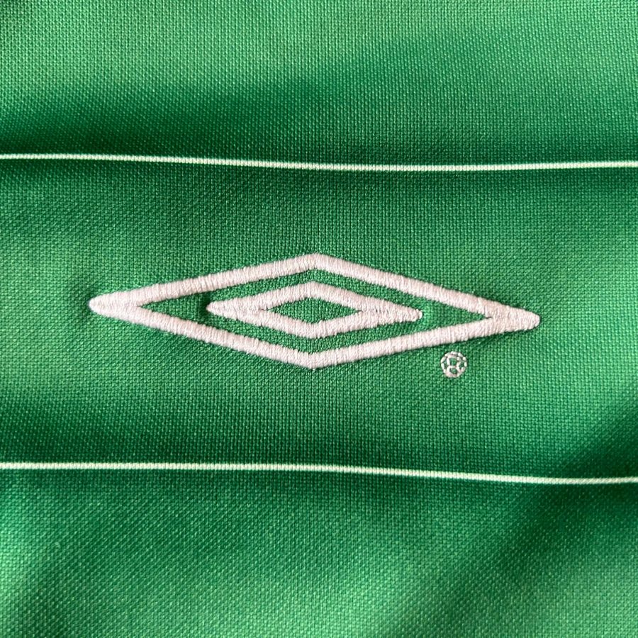 Ireland home jersey umbro long sleeved 2003 green