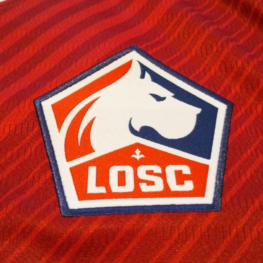 LOSC Lille Home Kit 2023 2024 New Balance red crest