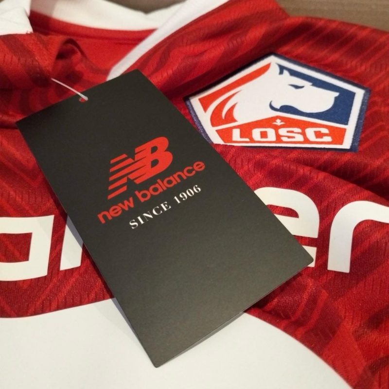 LOSC Lille Home Kit 2023 2024 New Balance red nb cardboard