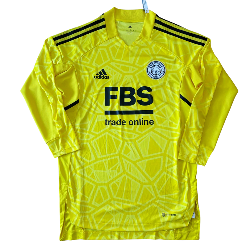 Leicester city goalkeeper jersey adidas 2022 2023 yellow