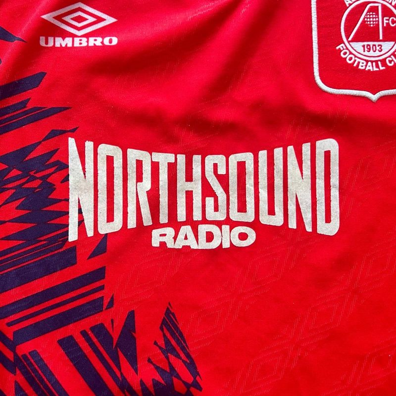 aberdeen home umbro 1994 1996 red blue