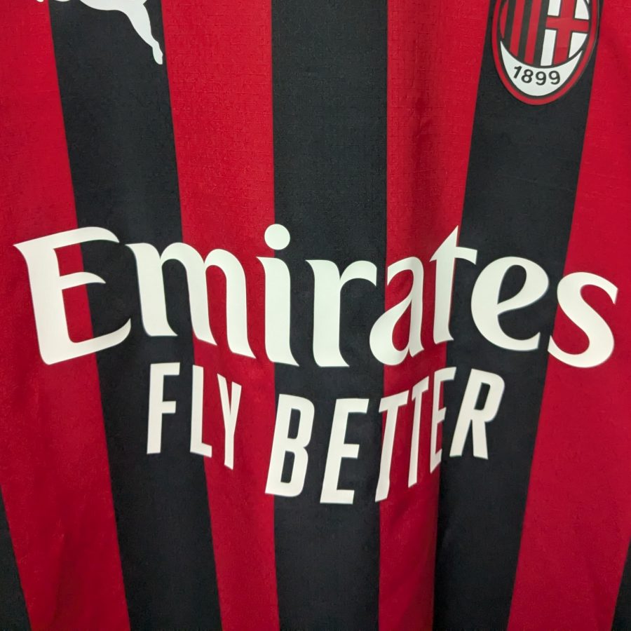 ac milan home jersey puma authentic 2022 2023 black red