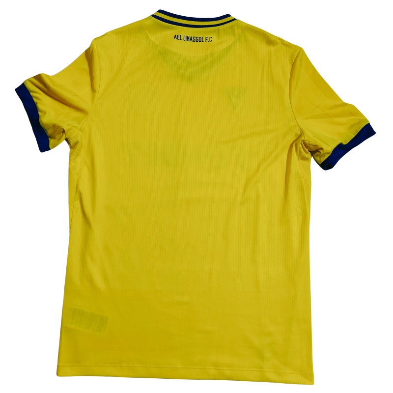 ael limassol home jersey macron 2023 2024 yellow