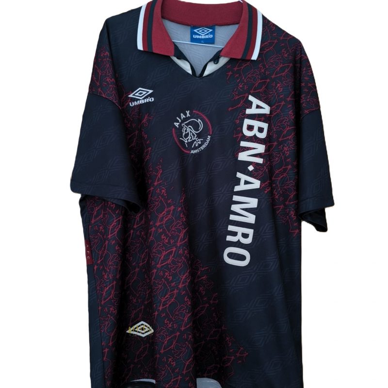 ajax amsterdam afca umbro away kit umbro 1994 1995 black