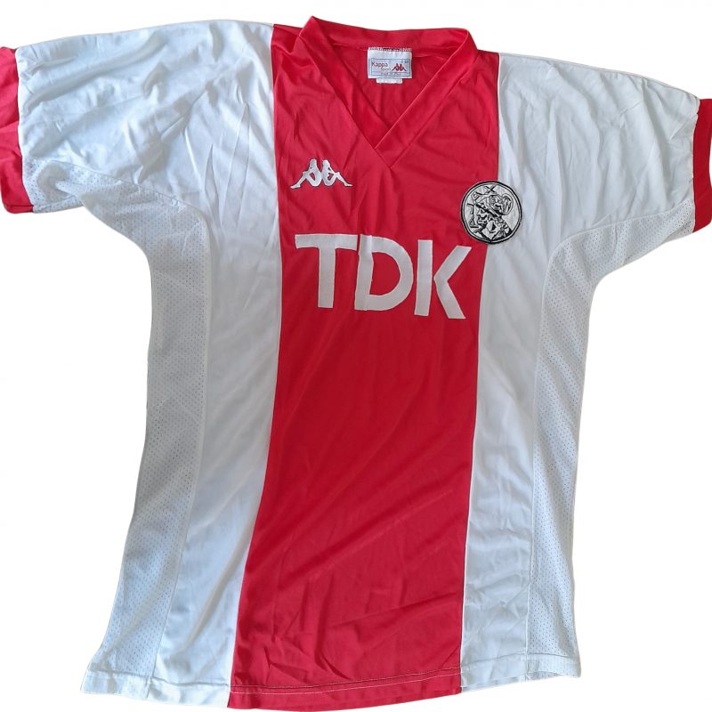 ajax amsterdam home jersey kappa 1985 1987 red white
