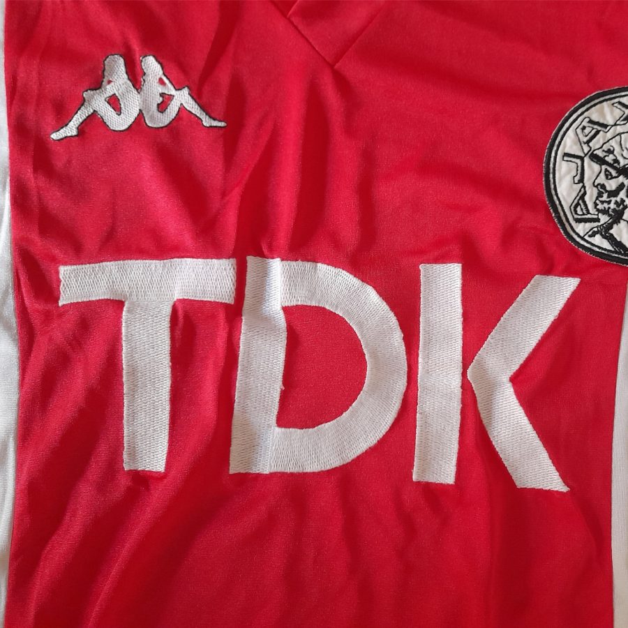 ajax amsterdam home jersey kappa 1985 1987 red white