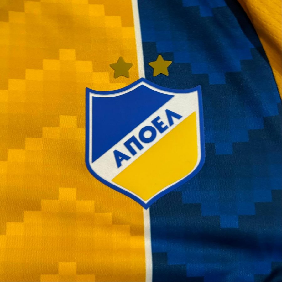apoel nicosia home jersey macron 2022 2023 blue yellow