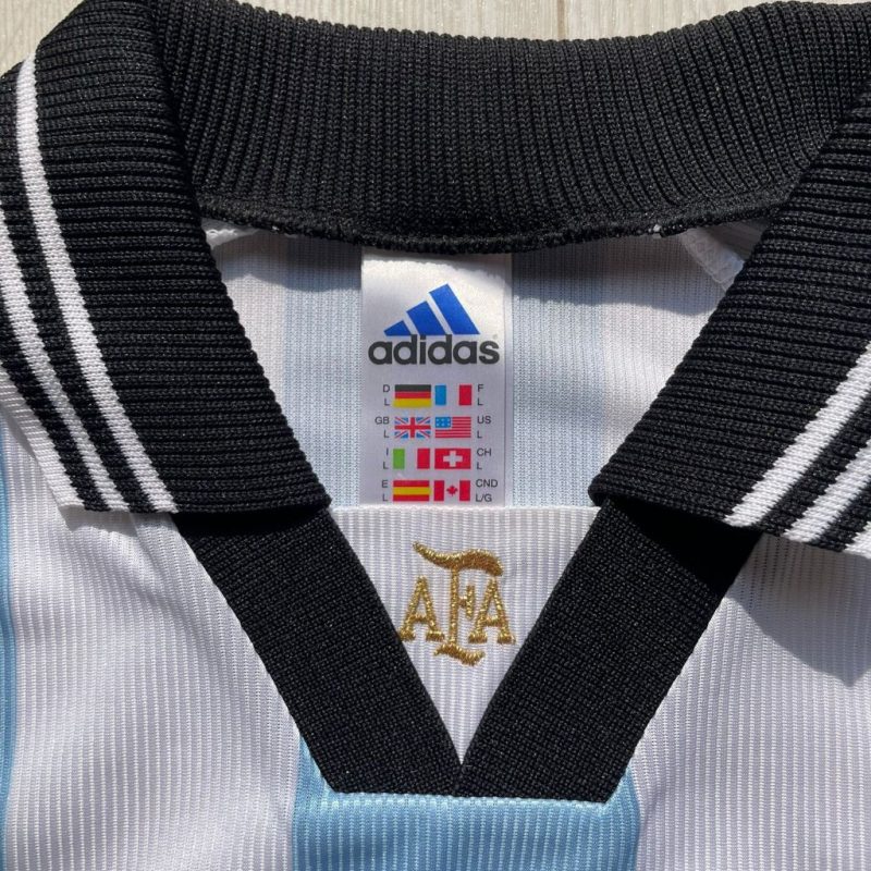 argentina home adidas 1998 blue white