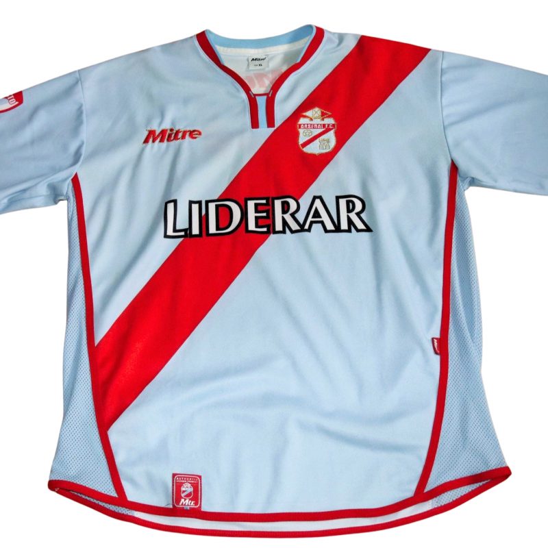 arsenal sarandi mitre home jersey 2004 2005 blue red