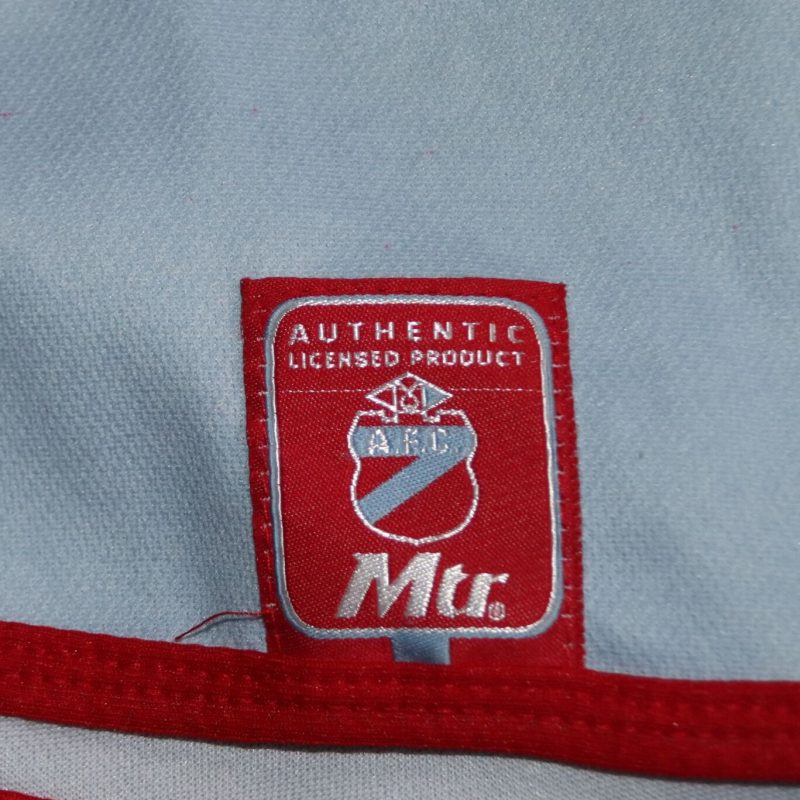 arsenal sarandi mitre home jersey 2004 2005 blue red