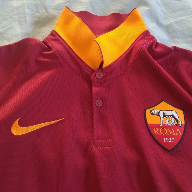 as roma home kit nike 2014 2015 red yellow giallorosso