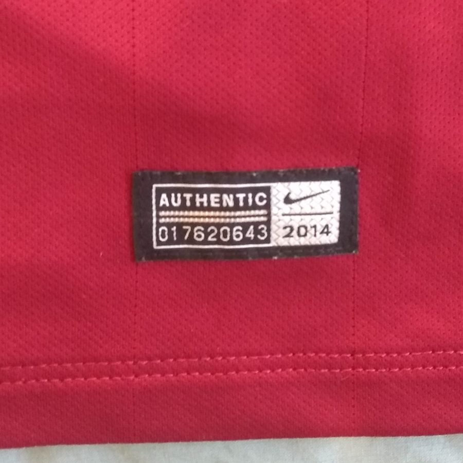 as roma home kit nike 2014 2015 red yellow giallorosso