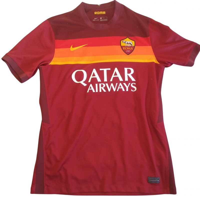 as roma home kit nike 2020 2021 red orange yellow