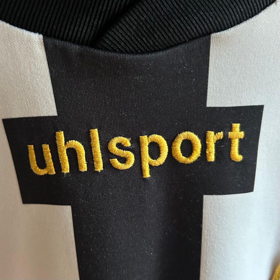 ascoli calcio uhlsport home jersey 2003 2005 black white