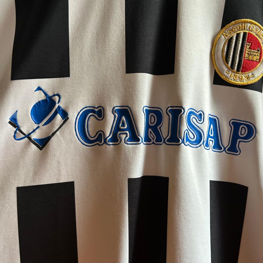 ascoli calcio uhlsport home jersey 2003 2005 black white