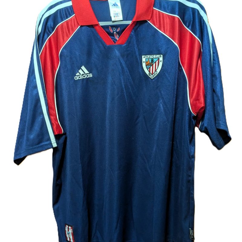 athletic club bilbao away kit adidas 1999 2000 navy blue red