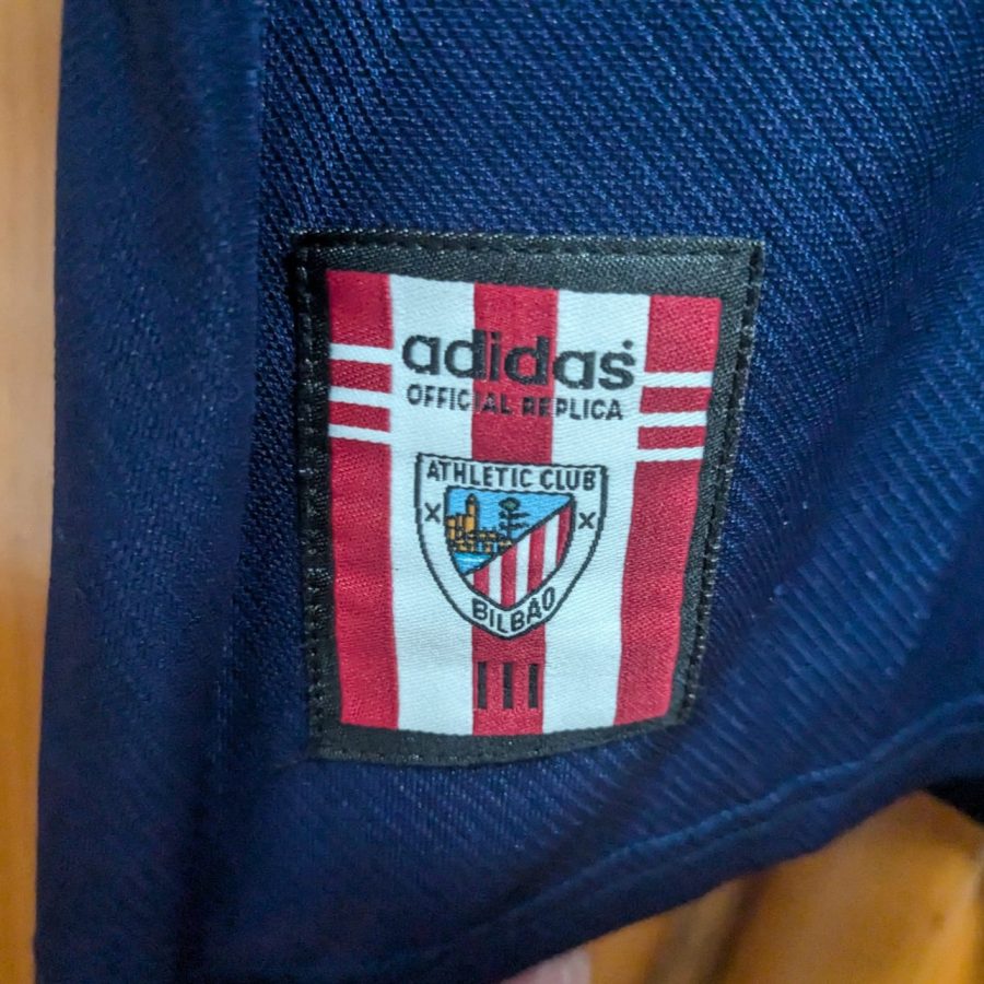 athletic club bilbao away kit adidas 1999 2000 navy blue red
