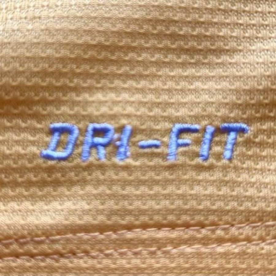 atletico madrid away 2013 2014 yellow blue nike dri fit