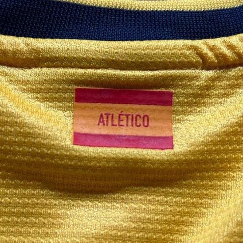 atletico madrid away 2013 2014 yellow blue nike spain flag