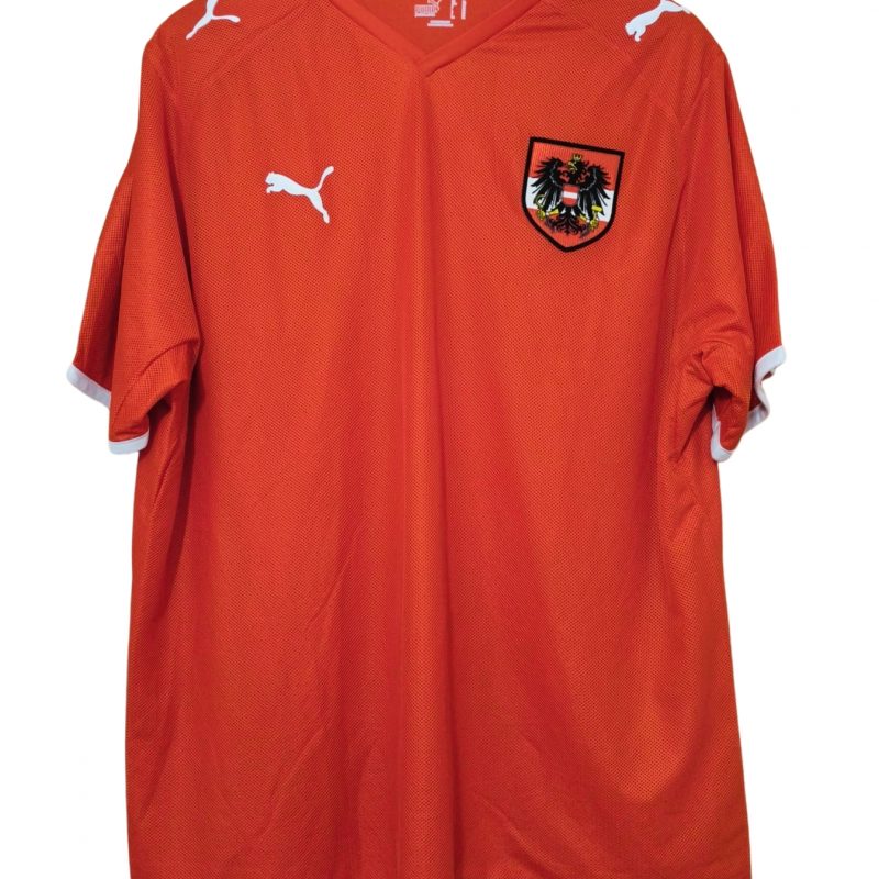 austria home jersey puma 2008 red