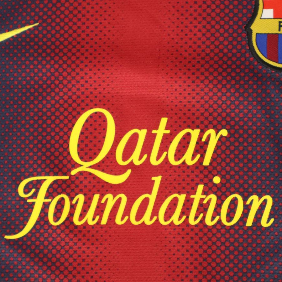 barcelona home nike 2012 2013 front navy blue red unicef qatar foundation