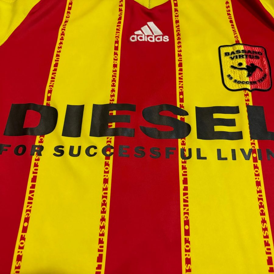 bassano virtus adidas home jersey 2010 2012 yellow red