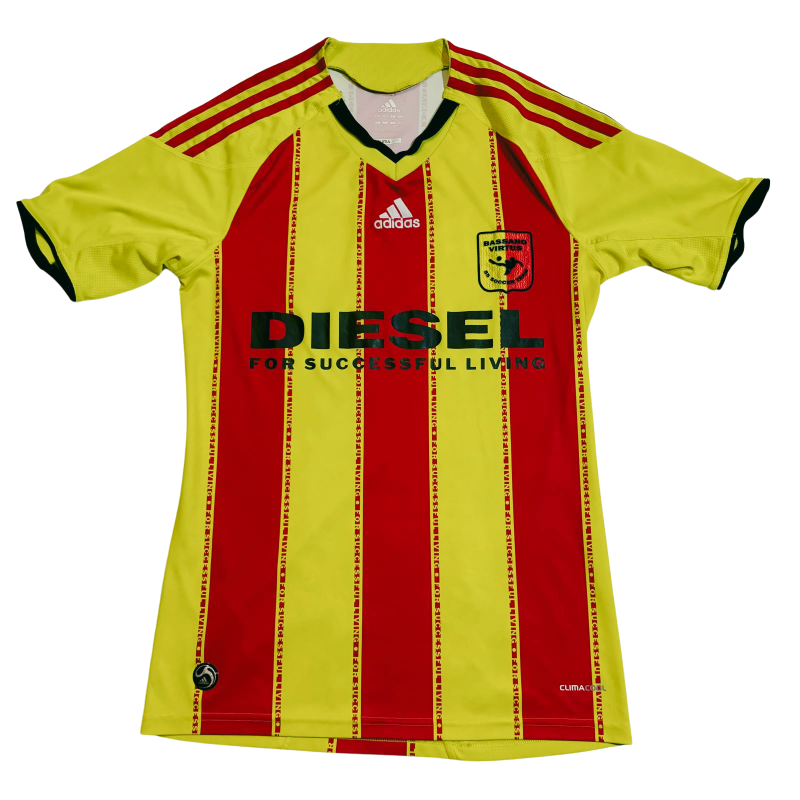 bassano virtus adidas home jersey 2010 2012 yellow red