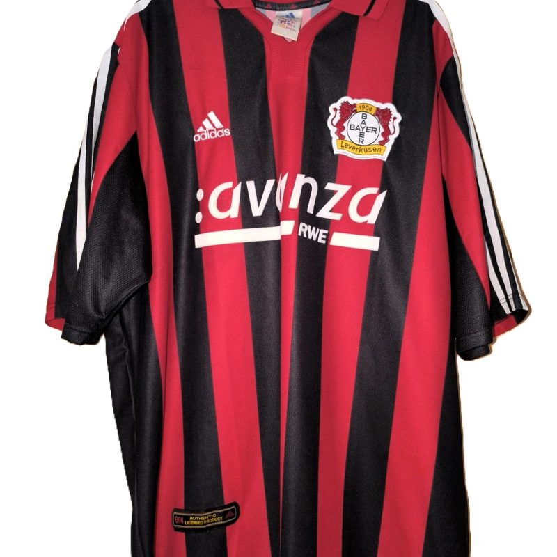 bayer leverkusen home kit adidas 683492 2000 2001 red black